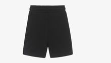 Load image into Gallery viewer, BOSS Boys Black Cotton Jersey Shorts with Patch Logo
