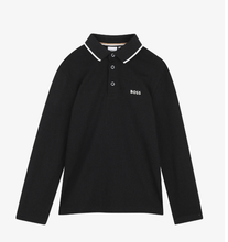 Load image into Gallery viewer, BOSS logo-print long-sleeved polo shirt
