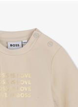 Load image into Gallery viewer, BOSS glitter-tulle panelled dress
