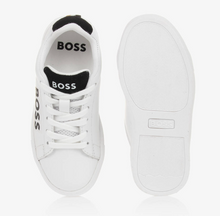 Load image into Gallery viewer, HUGOB BOSS White Leather Trainers
