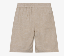 Load image into Gallery viewer, BOSS Boys Beige Linen Mix Drawstring Shorts
