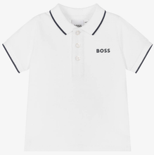 Load image into Gallery viewer, HUGO BOSS Boys White Cotton Polo Shirt
