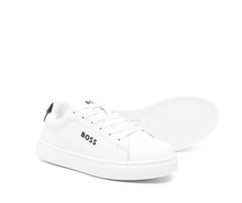 Load image into Gallery viewer, BOSS lace-up leather sneakers
