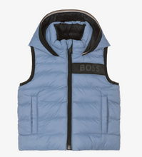 Load image into Gallery viewer, HUGO BOSS Baby Boys Blue &amp; Black Reversible Gilet
