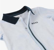 Load image into Gallery viewer, HUGO BOSS Boys Velour Babygrow
