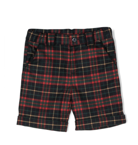 PATACHOU check-pattern turn-up shorts