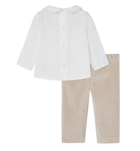 Load image into Gallery viewer, PAZ RODRIGUEZ bow-embellished pleated trouser set
