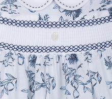 Load image into Gallery viewer, PATACHOU Navy Blue dress with large print
