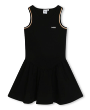 Load image into Gallery viewer, HUGO BOSS logo-print A-line minidress
