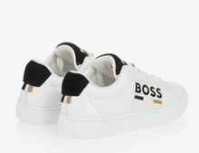 Load image into Gallery viewer, HUGOB BOSS White Leather Trainers
