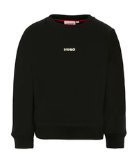 Load image into Gallery viewer, HUGO logo-print crew-neck sweatshirt
