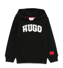 Load image into Gallery viewer, HUGO logo-print hoodie
