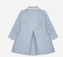 Load image into Gallery viewer, PATACHOU Indigo Blue tweed coat
