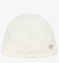 Load image into Gallery viewer, PAZ RODRIGUEZ Ivory Cotton Knit Baby Hat
