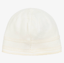 Load image into Gallery viewer, PAZ RODRIGUEZ Ivory Cotton Knit Baby Hat
