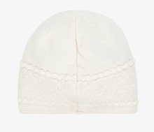 Load image into Gallery viewer, PAZ RODRIGUEZ Ivory Wool Knit Baby Hat

