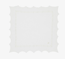 Load image into Gallery viewer, PAZ RODRIGUEZ Ivory Baby Shawl with Lace Trim (100cm)
