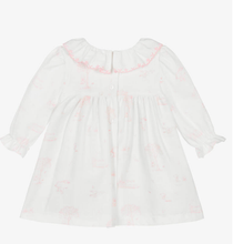 Load image into Gallery viewer, PATACHOU Baby Girls Ivory &amp; Pink Cotton Toile de Juoy Dress
