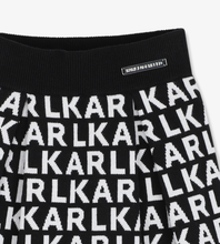 Load image into Gallery viewer, KARL LAGERFELD logo-intarsia pleated skirt
