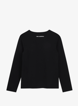 Load image into Gallery viewer, KARL LAGERFELD hinestone-embellished long-sleeve T-shirt
