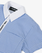 Load image into Gallery viewer, KARL LAGERFELD Boys Blue Cotton Striped Shirt
