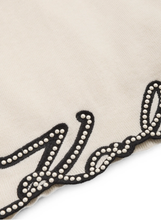 Load image into Gallery viewer, KARL LAGERFELD bead-embellished puff-sleeve sweater
