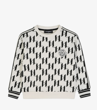 Load image into Gallery viewer, KARL LAGERFELD monogram-print logo-patch sweatshirt
