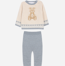 Load image into Gallery viewer, PATACHOU Ecru knit set with teddy bear
