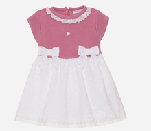 Load image into Gallery viewer, PATACHOU Pink knit and voile dress
