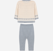 Load image into Gallery viewer, PATACHOU Ecru knit set with teddy bear
