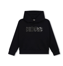 Load image into Gallery viewer, MICHAEL KORS sequinned-logo jersey hoodie
