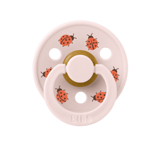 Load image into Gallery viewer, BIBS Pacifier Studio Colour 2 PACK Ladybug Latex size 1 Violet Sky Mix
