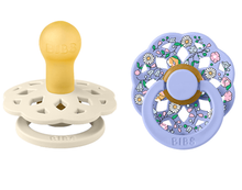 Load image into Gallery viewer, Bibs x Liberty 2 Pack Colour Boheme Chloe Meadow Latex Size 1 Ivory Mix
