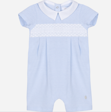 Load image into Gallery viewer, PATACHOU Blue jersey romper
