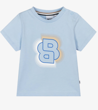 Load image into Gallery viewer, HUGO BOSS Boys Blue Cotton Double B T-Shirt
