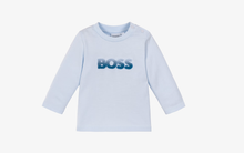 Load image into Gallery viewer, BOSS Baby Boys Pale Blue Cotton Top
