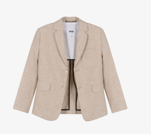 Load image into Gallery viewer, BOSS Boys Beige Linen Blazer
