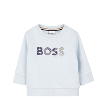 Load image into Gallery viewer, BOSS logo-embroidered sweatshirt
