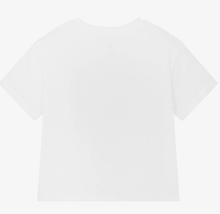 Load image into Gallery viewer, MICHAEL KORS Girls Ivory Cotton Metallic Logo T-Shirt
