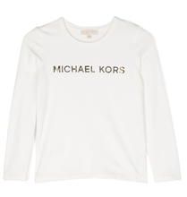 Load image into Gallery viewer, MICHAEL KORS logo-lettering long-sleeved T-shirt
