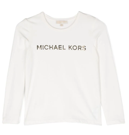 MICHAEL KORS logo-lettering long-sleeved T-shirt