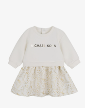 Load image into Gallery viewer, MICHAEL KORS logo printed flared dress
