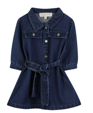 Load image into Gallery viewer, MICHAEL KORS belted denim dress
