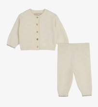 Load image into Gallery viewer, MICHAEL KORS logo-patterned knitted cardigan and trousers
