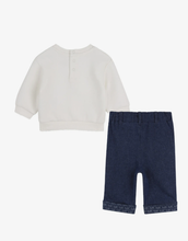 Load image into Gallery viewer, MICHAEL KORS logo-print star-motif trousers and sweatshirt

