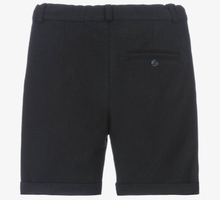 Load image into Gallery viewer, PATACHOU Boys Navy Blue Flannel Shorts
