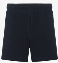 Load image into Gallery viewer, HUGO BOSS Boys Navy Blue Cotton Shorts With Green Pocket
