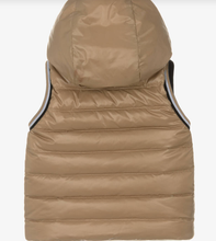 Load image into Gallery viewer, HUGO BOSS Baby Boys Beige Down Padded Reversible Gilet
