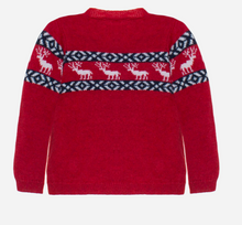 Load image into Gallery viewer, PATACHOU Red Reindeer Sweater
