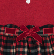 Load image into Gallery viewer, PATACHOU Baby Girls Red Knit Tartan Dress
